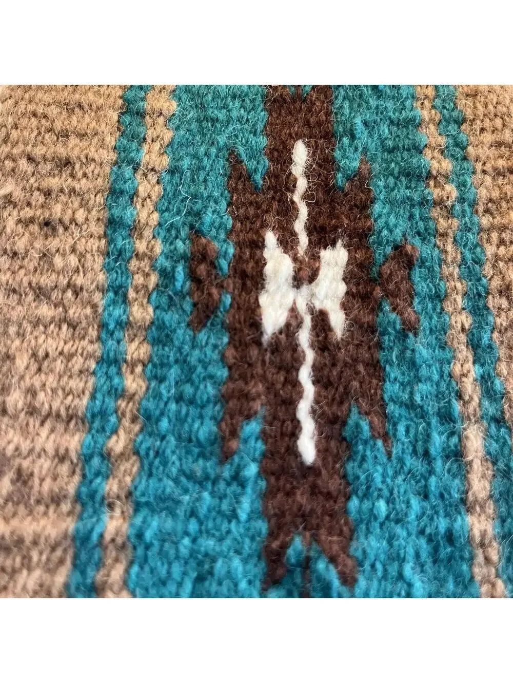 El Paso Saddle Blanket Co Woven Table Mat 90% Wool 9.5” X 6.5”